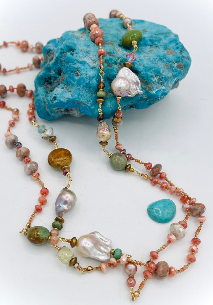 Carnelian Wrap Necklace