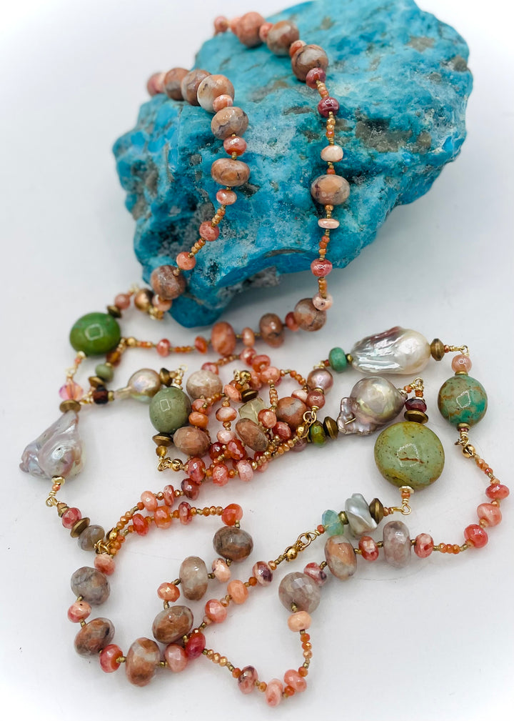 Carnelian Wrap Necklace