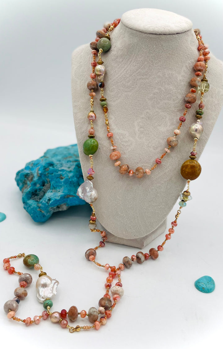 Carnelian Wrap Necklace