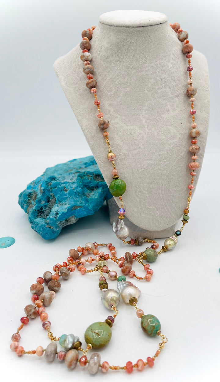 Carnelian Wrap Necklace