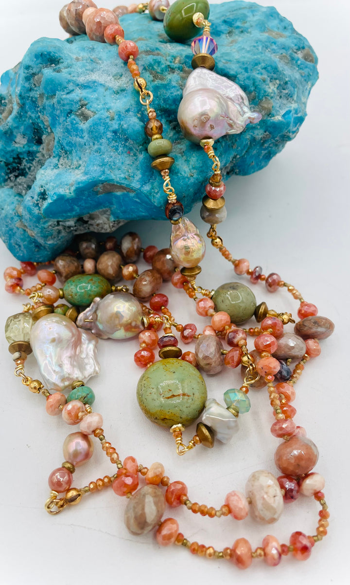 Carnelian Wrap Necklace