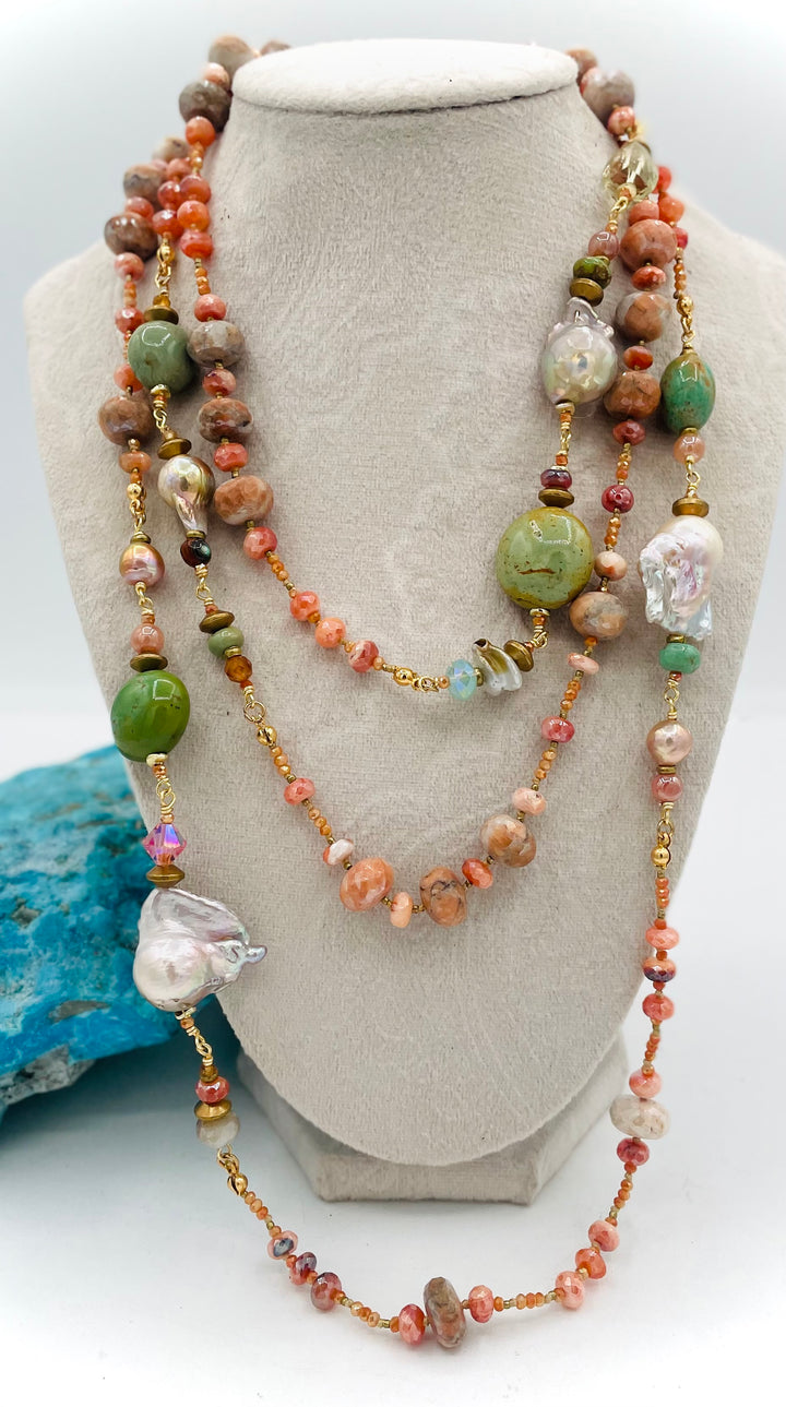 Carnelian Wrap Necklace