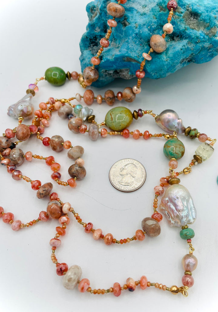 Carnelian Wrap Necklace