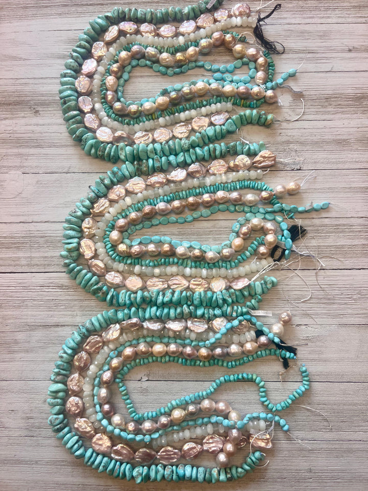 Campitos Turquoise and Pearl Collection  *SOLD*