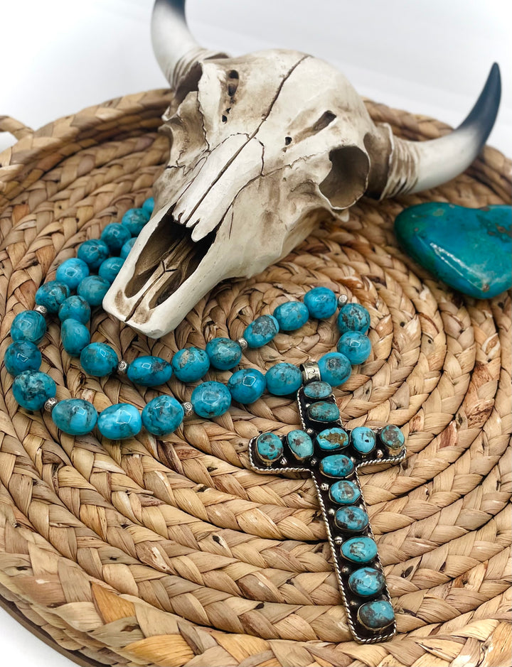 Turquoise Cowgirl Cross