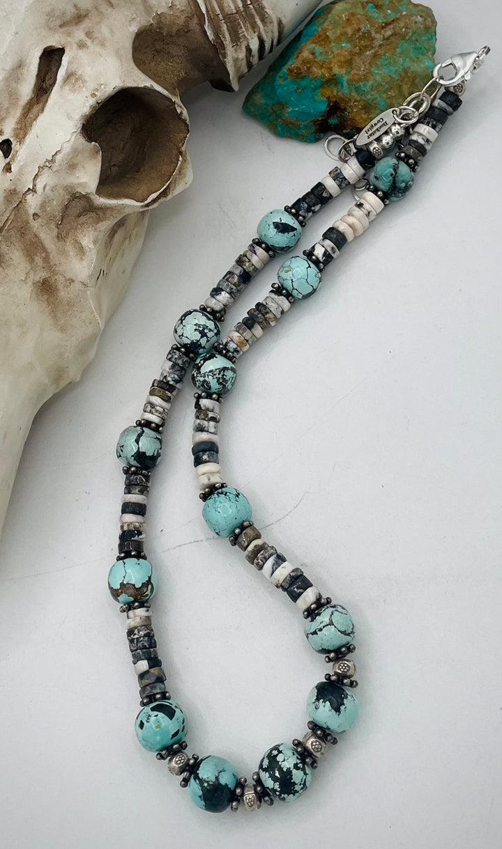 Natural Turquoise (No Stabilization) & White Buffalo #4