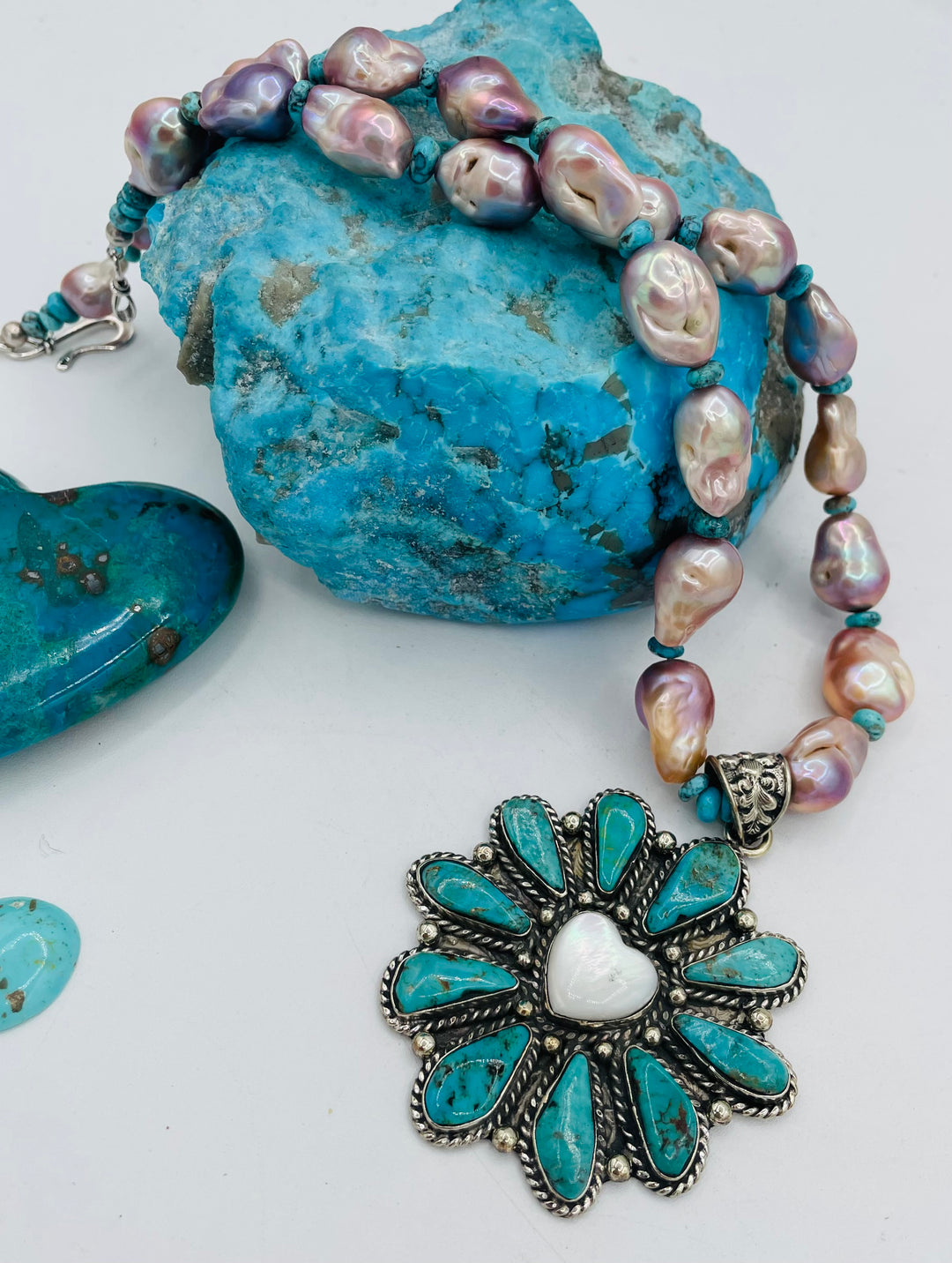 Turquoise & Pearl Love