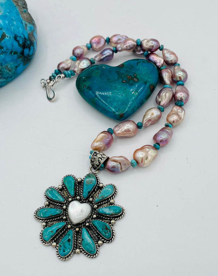 Turquoise & Pearl Love