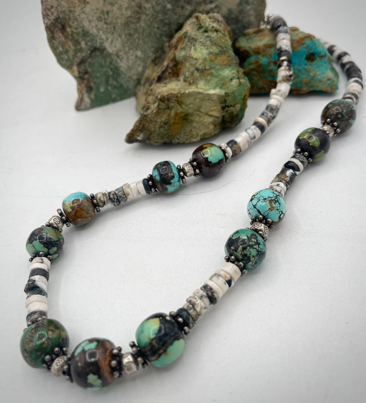 Natural Turquoise (No Stabilization) & White Buffalo