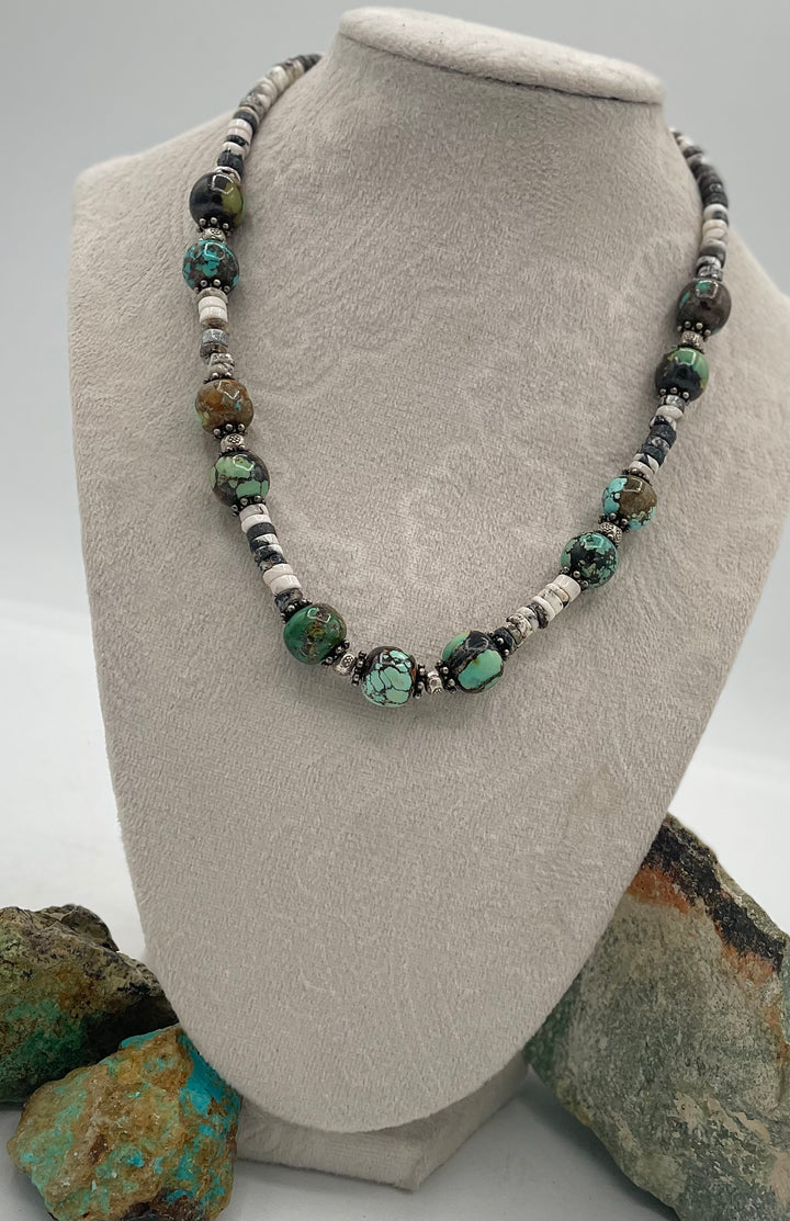 Natural Turquoise (No Stabilization) & White Buffalo