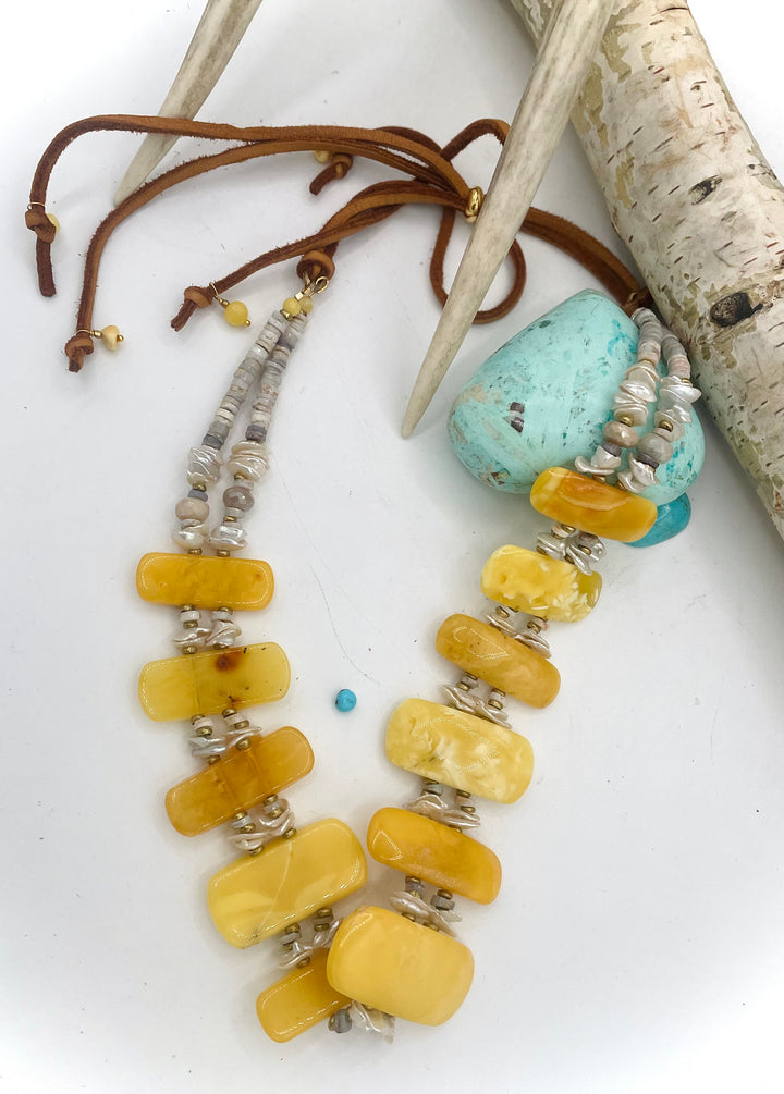 Yellow Amber Hatband