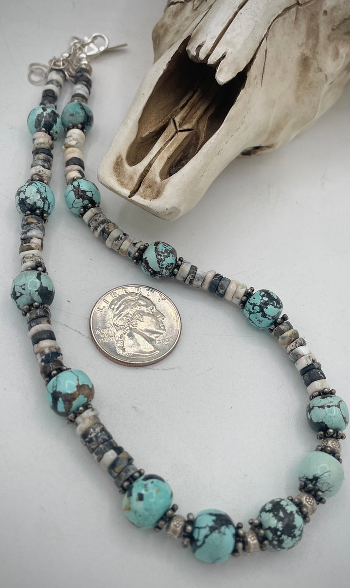 Natural Turquoise (No Stabilization) & White Buffalo #4