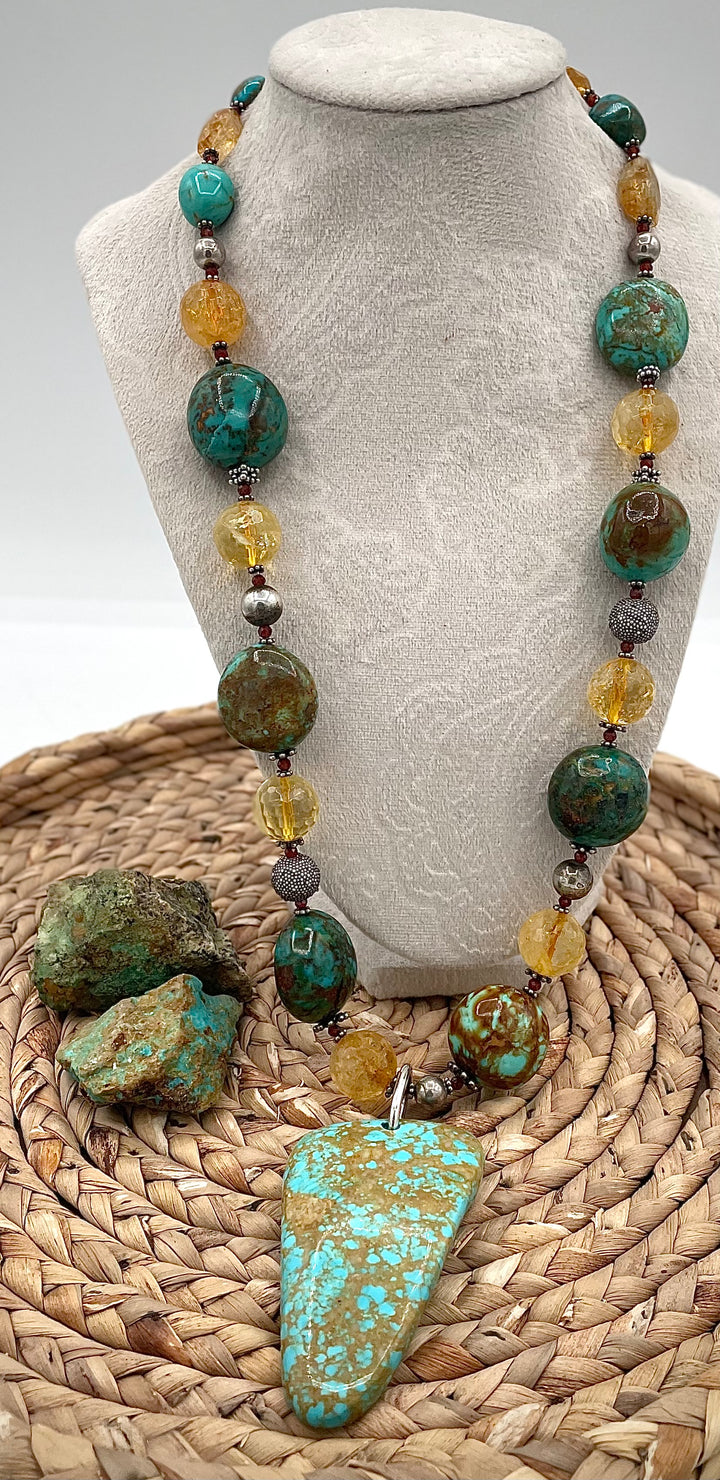 Elisa Turquoise In Citrine