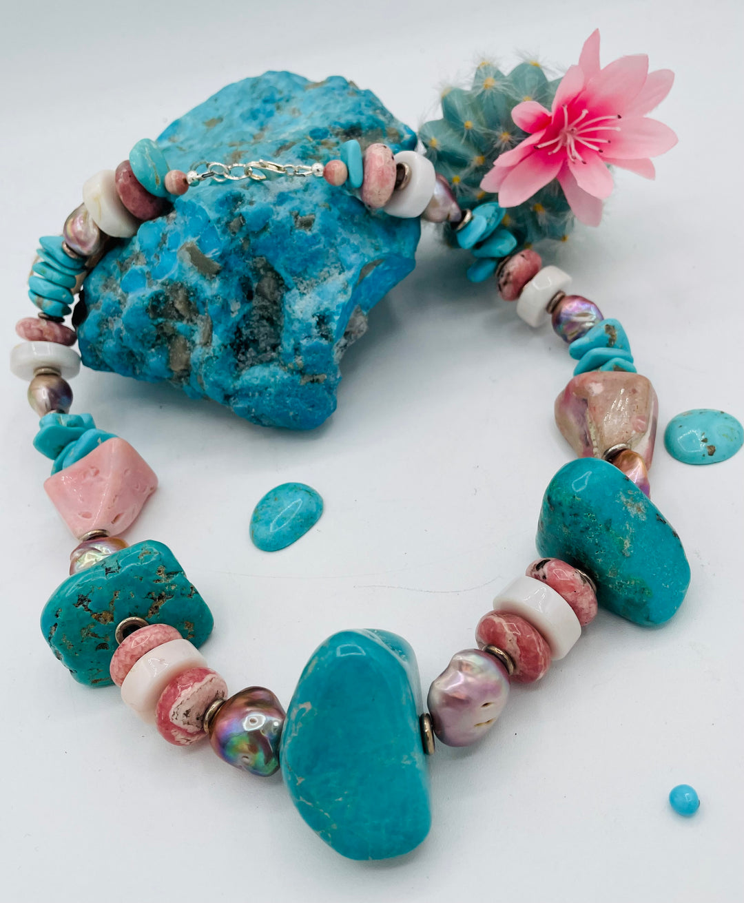 Pink Opal & Turquoise