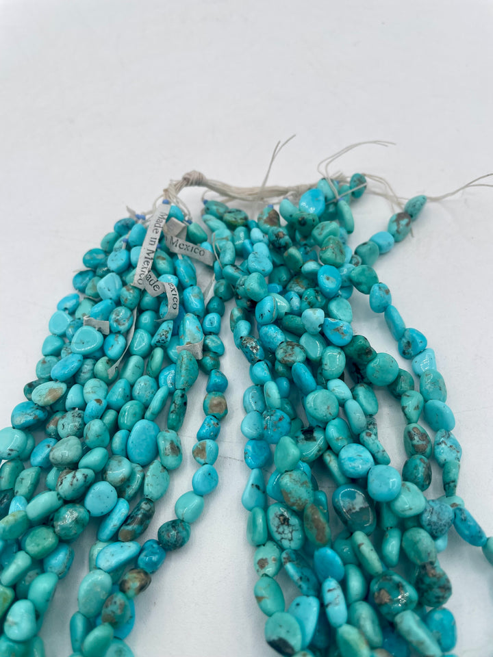 Campitos Turquoise nuggets 10 strands 137 grams