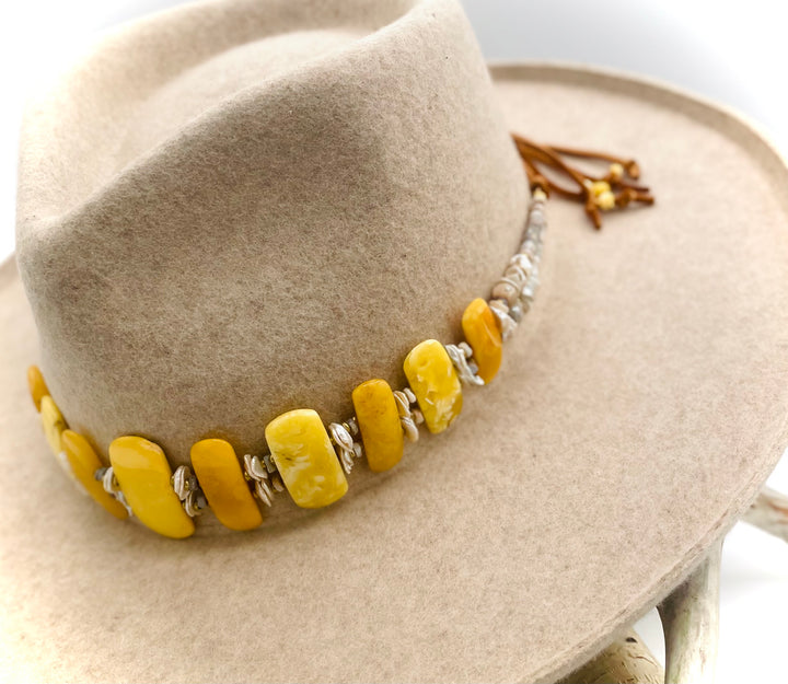 Yellow Amber Hatband