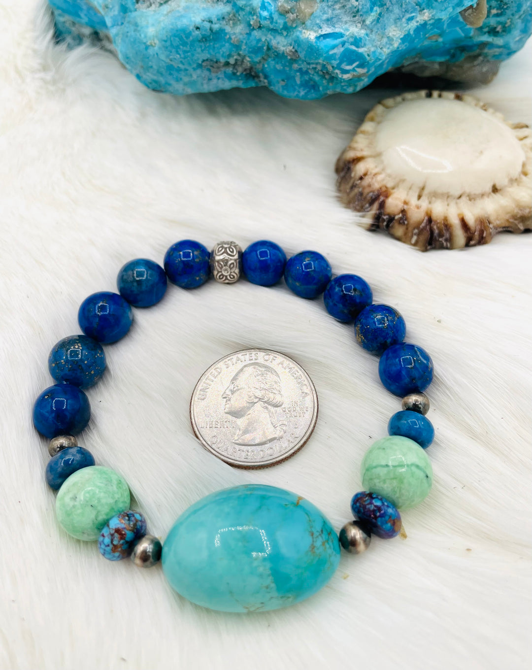 Lapis & Kingman Bracelet