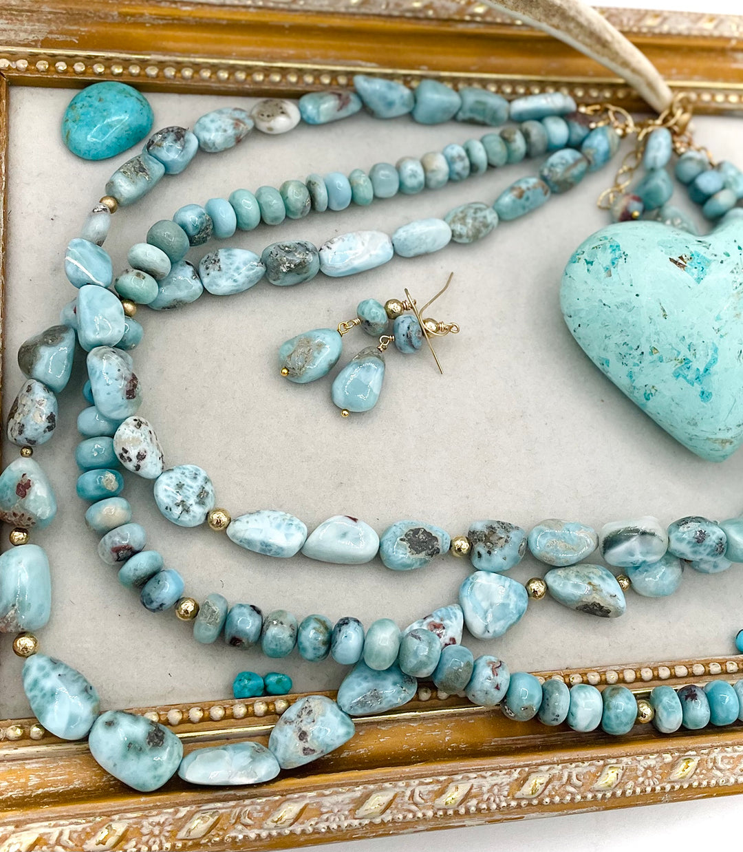 Larimar & Gold Nest