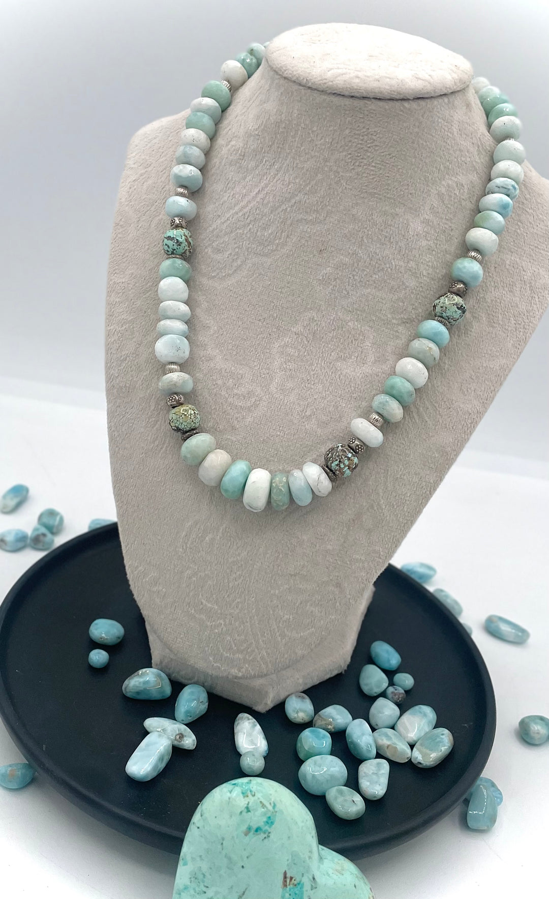 Natural (No Stabilization) Turquoise & Larimar