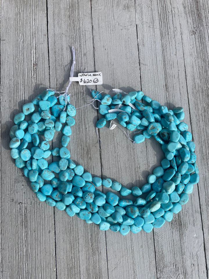 Alacran Turquoise nuggets 6 strands 155 grams