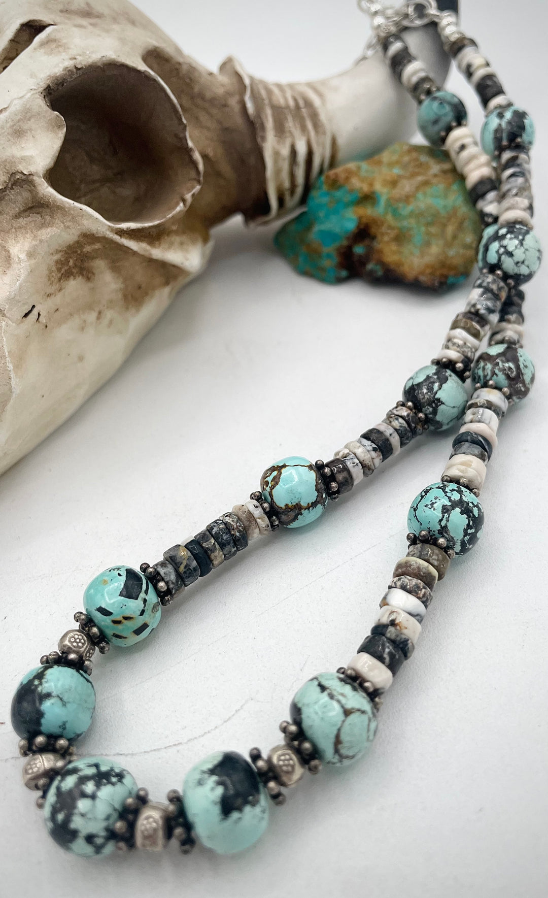 Natural Turquoise (No Stabilization) & White Buffalo #4