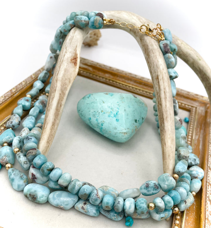 Larimar & Gold Nest