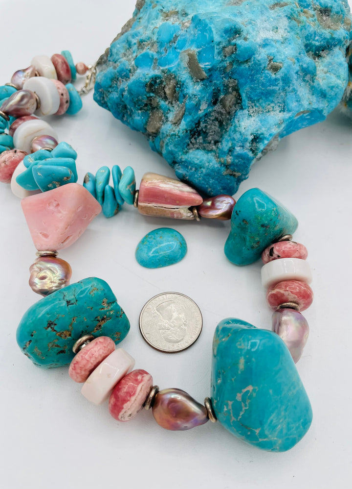 Pink Opal & Turquoise