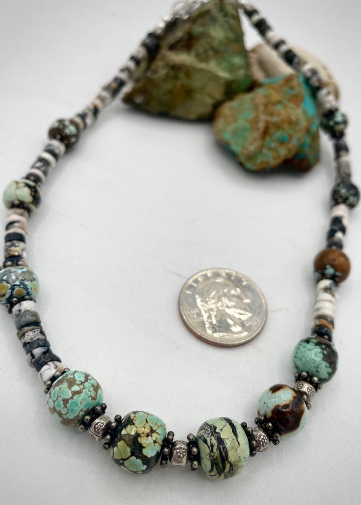 Natural Turquoise ( No Stabilization) & White Buffalo #3