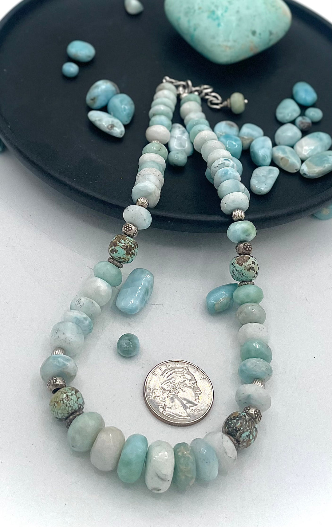 Natural (No Stabilization) Turquoise & Larimar