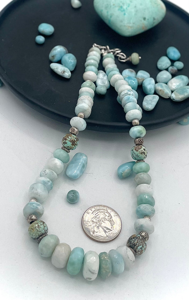 Natural (No Stabilization) Turquoise & Larimar