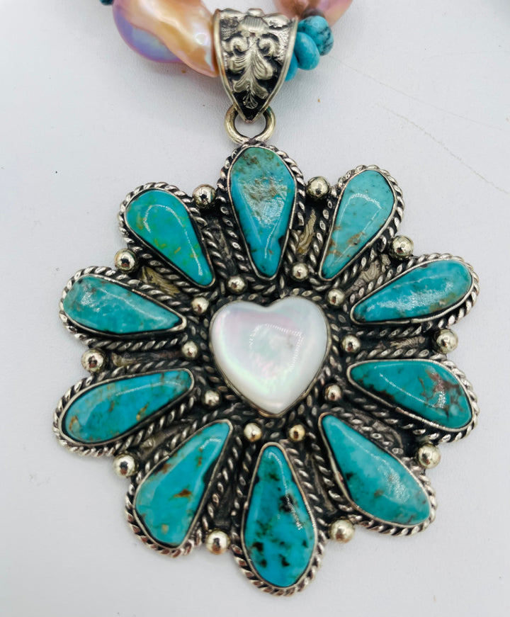 Turquoise & Pearl Love