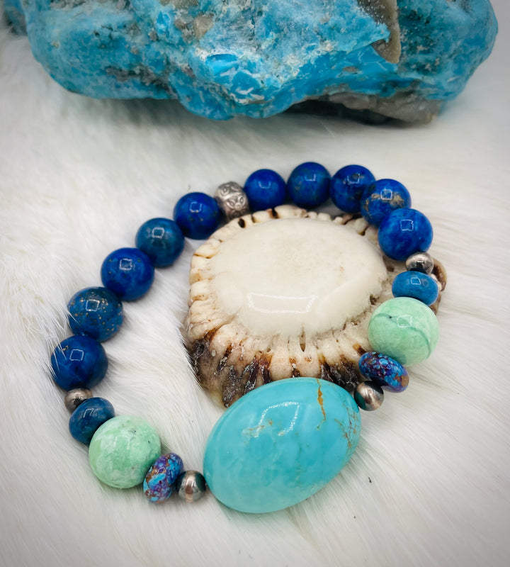 Lapis & Kingman Bracelet