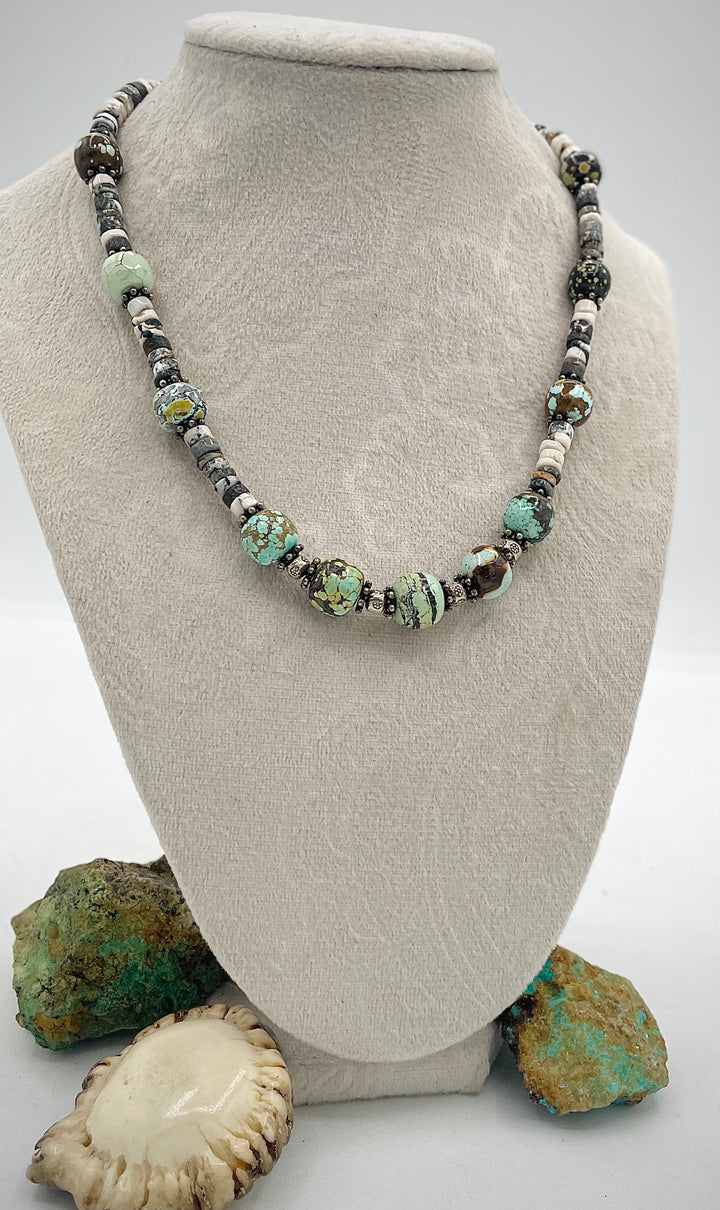 Natural Turquoise ( No Stabilization) & White Buffalo #3