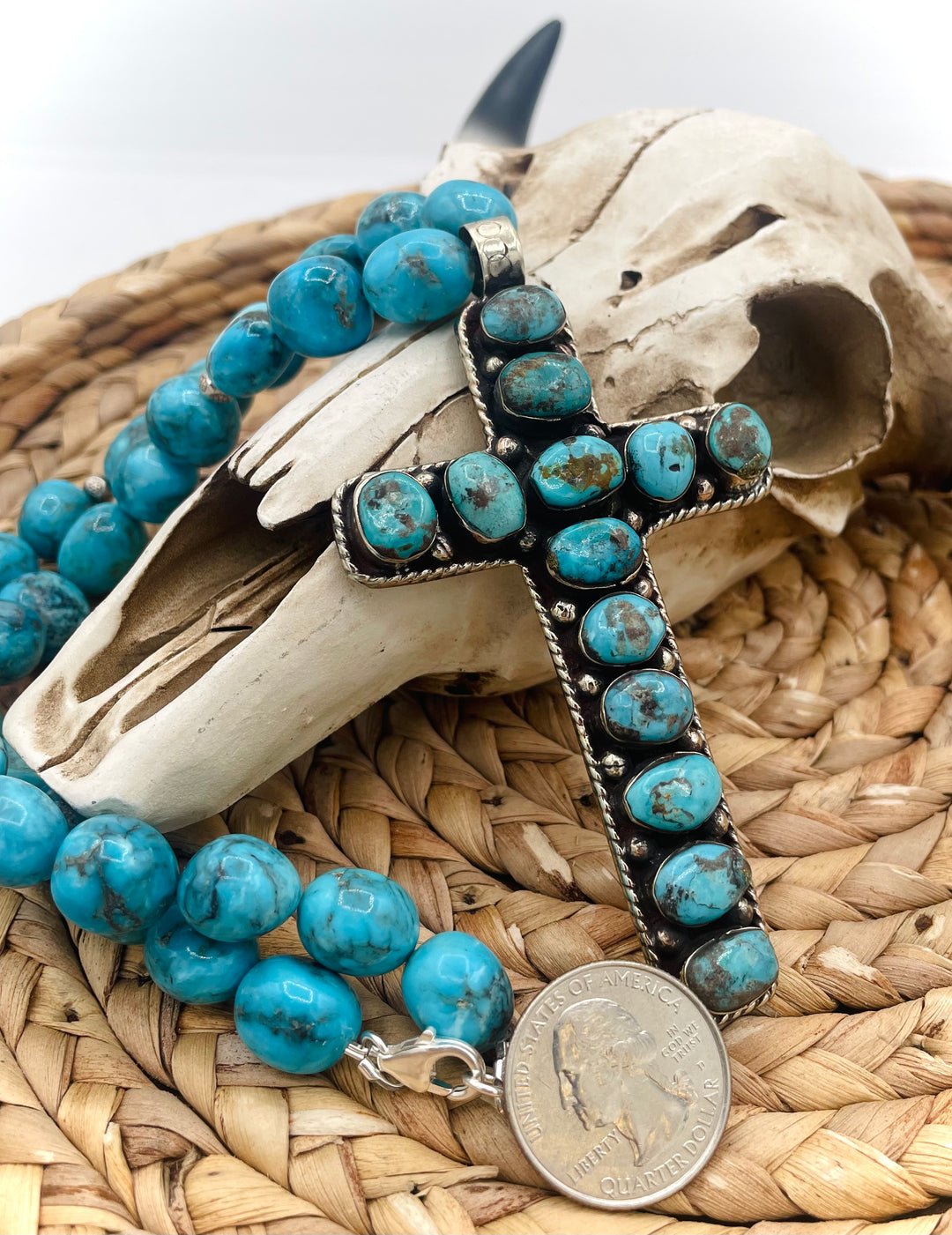 Turquoise Cowgirl Cross