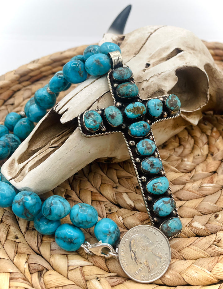 Turquoise Cowgirl Cross