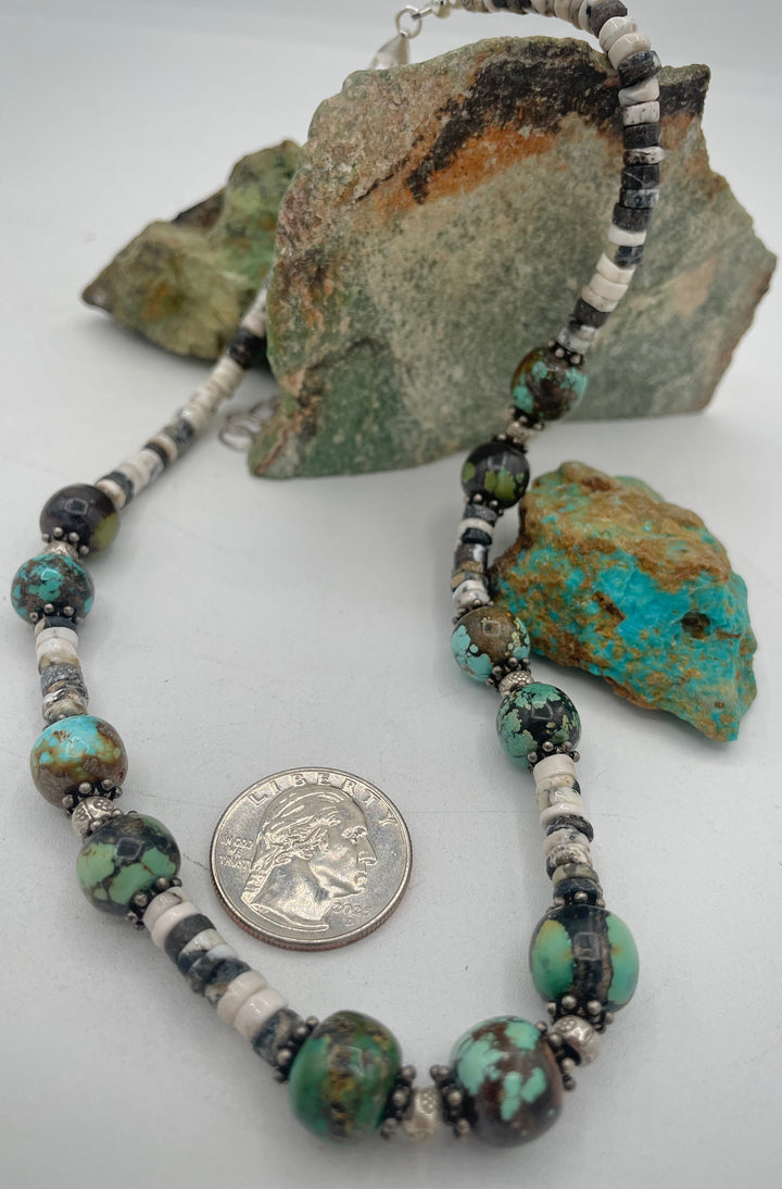 Natural Turquoise (No Stabilization) & White Buffalo