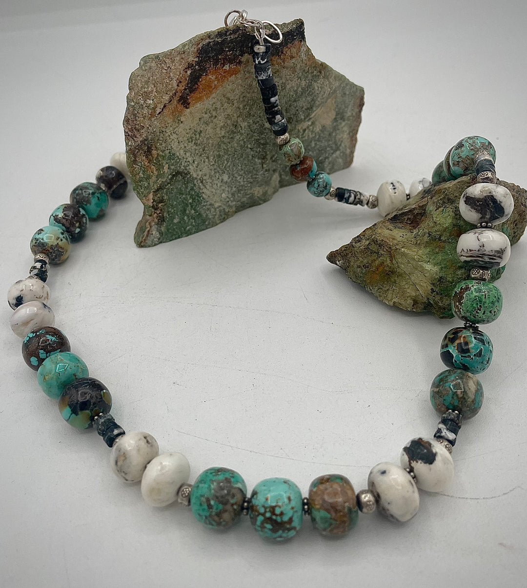 Natural Turquoise (No Stabilization) & White Buffalo
