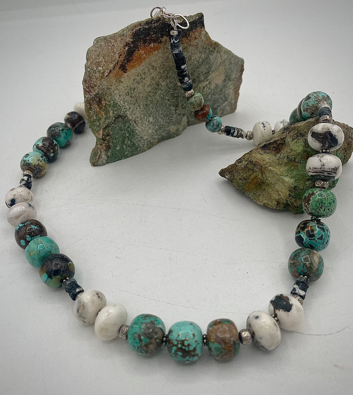 Natural Turquoise (No Stabilization) & White Buffalo