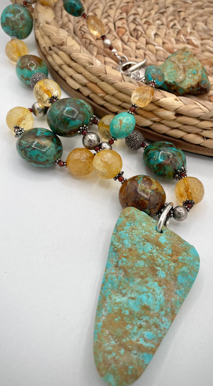 Elisa Turquoise In Citrine