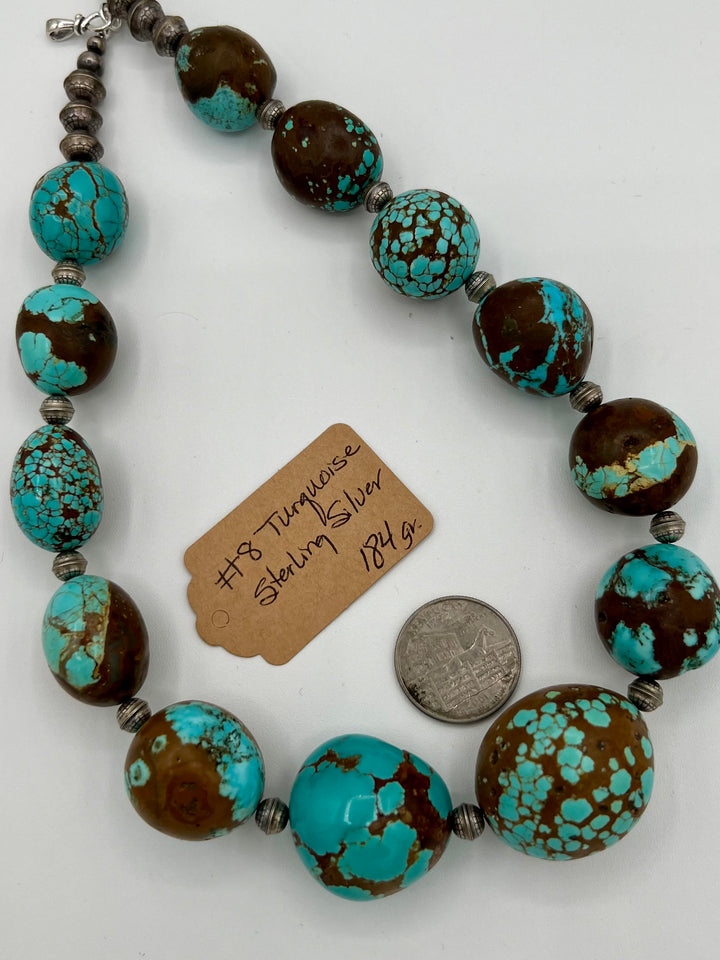 Giant Number 8 Turquoise Nuggets 184 grams *SOLD*