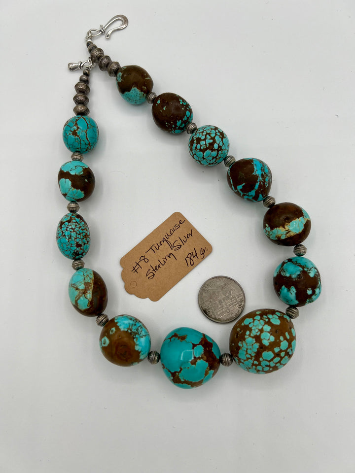 Giant Number 8 Turquoise Nuggets 184 grams *SOLD*