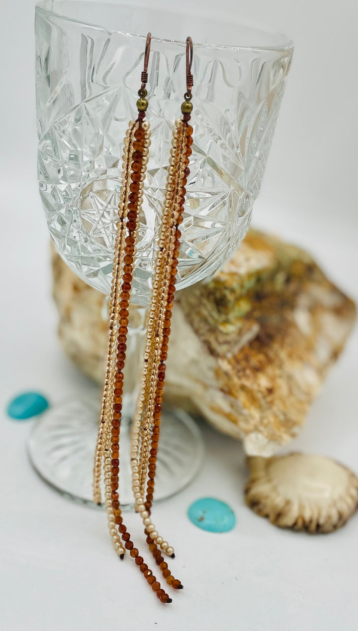 Golden Tassel Earrings