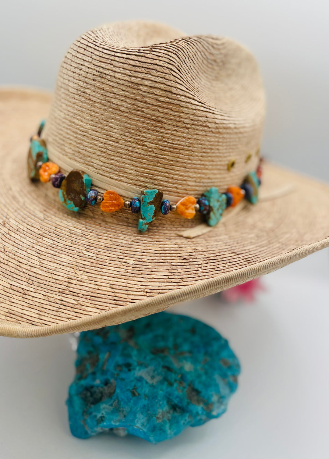 Turquoise and Spiny Oyster Necklace Sterling Silver Adjustable Length Turquoise and Spiny Oyster Necklace Sterling Silver Adjustable Length