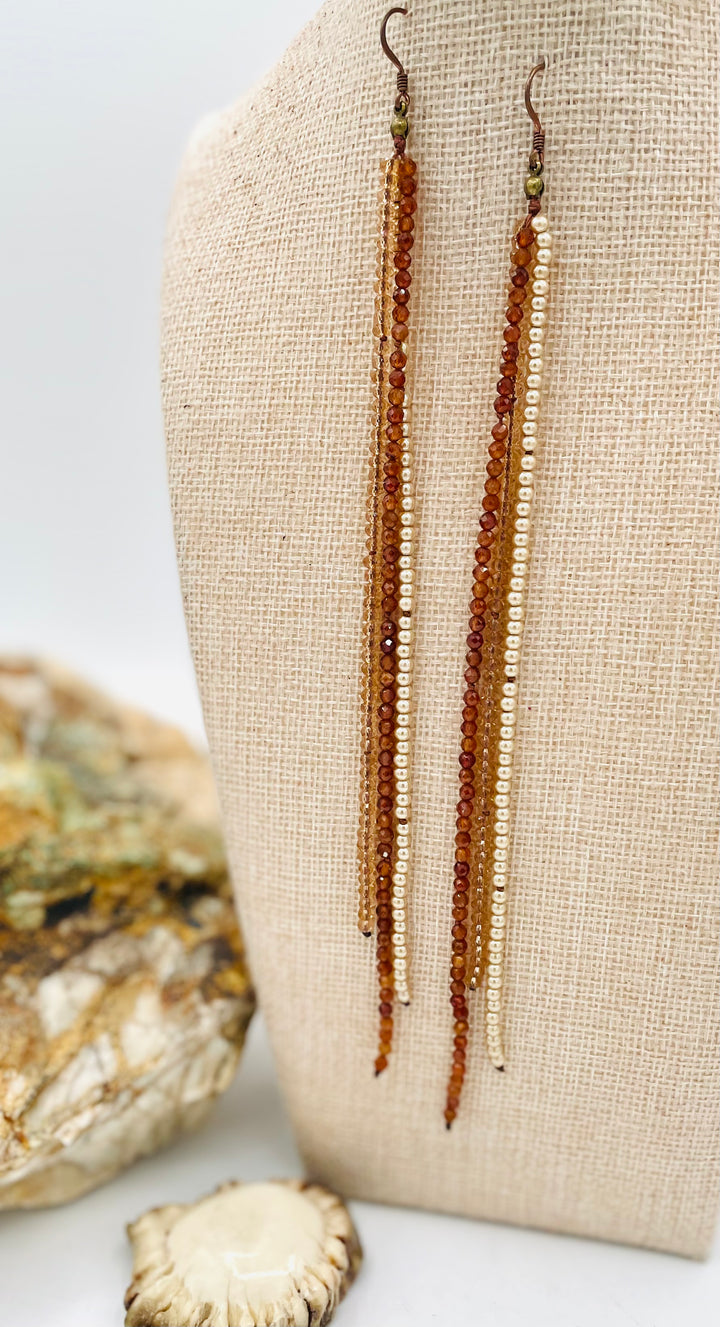 Golden Tassel Earrings