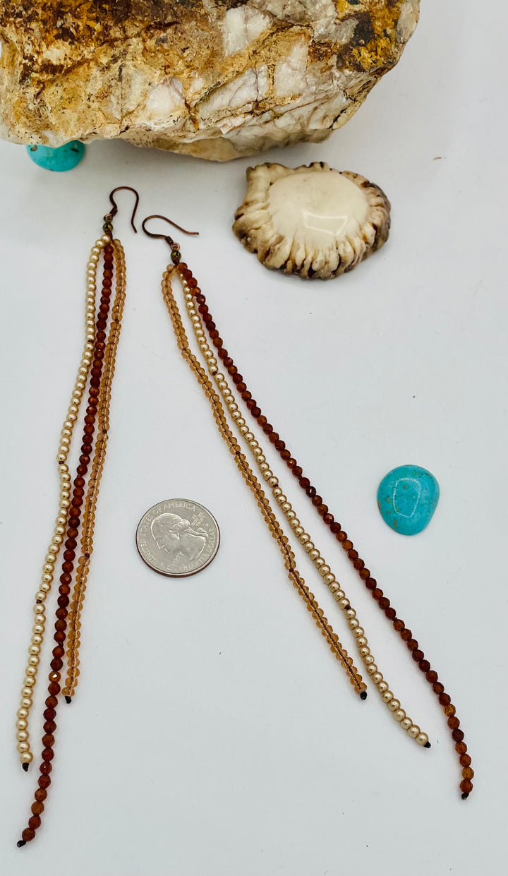 Golden Tassel Earrings
