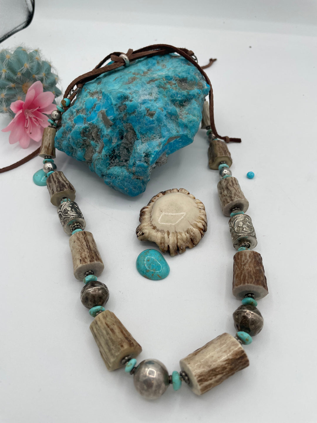 Antler & Turquoise Hatband